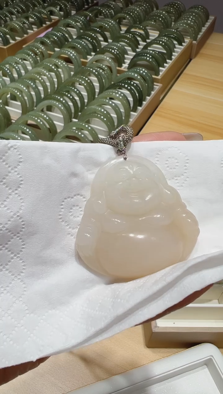 【闪购商品】和田玉颈饰未镶嵌V0266佛公