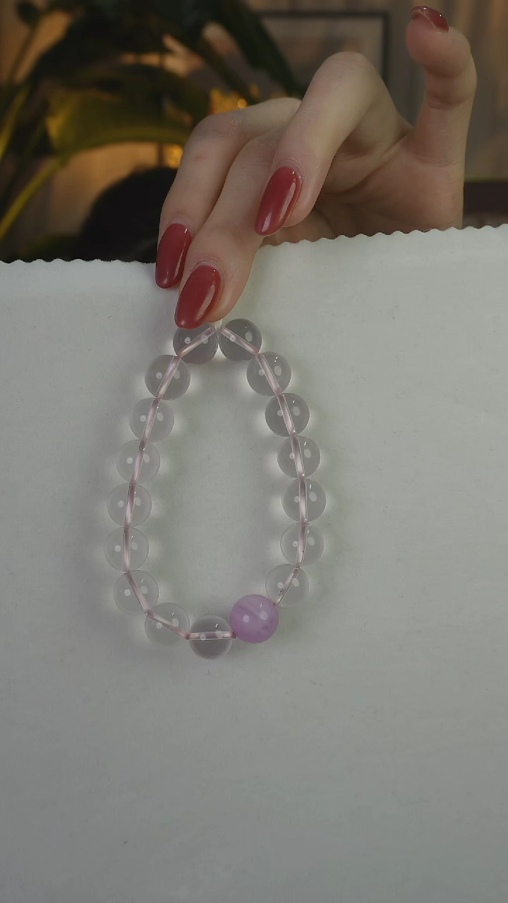 【闪购商品】水晶手串未镶嵌粉水晶手串