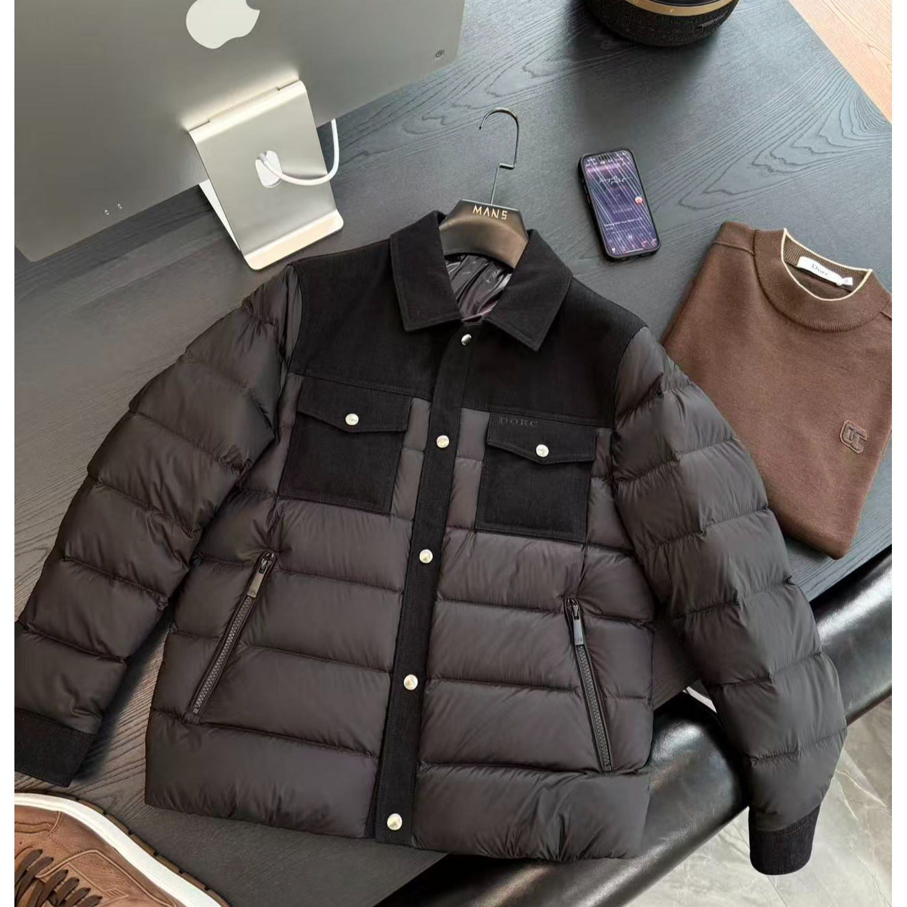 陆老板-【Dorc】冬季新款休闲时尚男士牛仔羽绒外套-01983