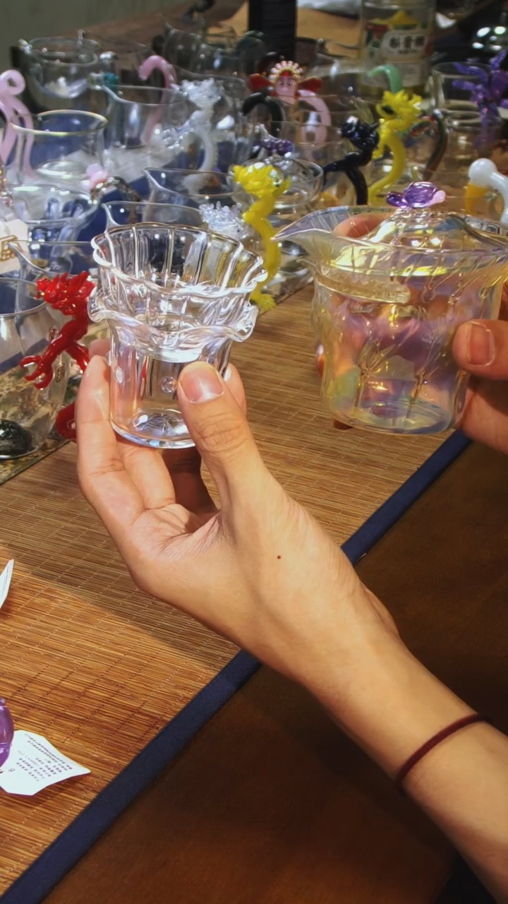 【闪购商品】荷韵盖碗加幽梦主人杯加花瓣品杯一只晶焱