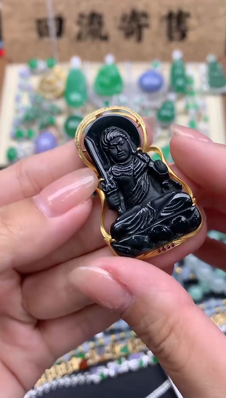 【闪购商品】翡翠颈饰18K金镶嵌545-中国好珍宝