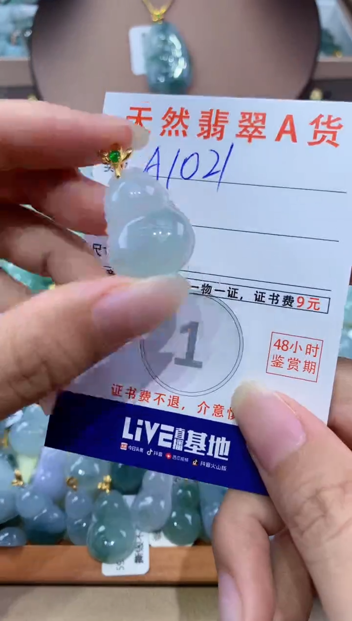 翡翠未镶嵌颈饰天然翡翠A货挂件 