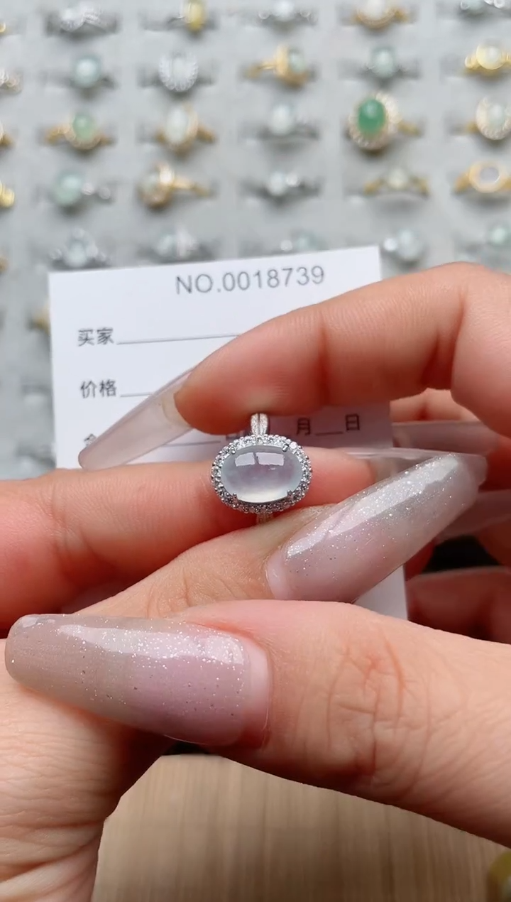 【闪购商品】翡翠戒指银S925镶嵌·