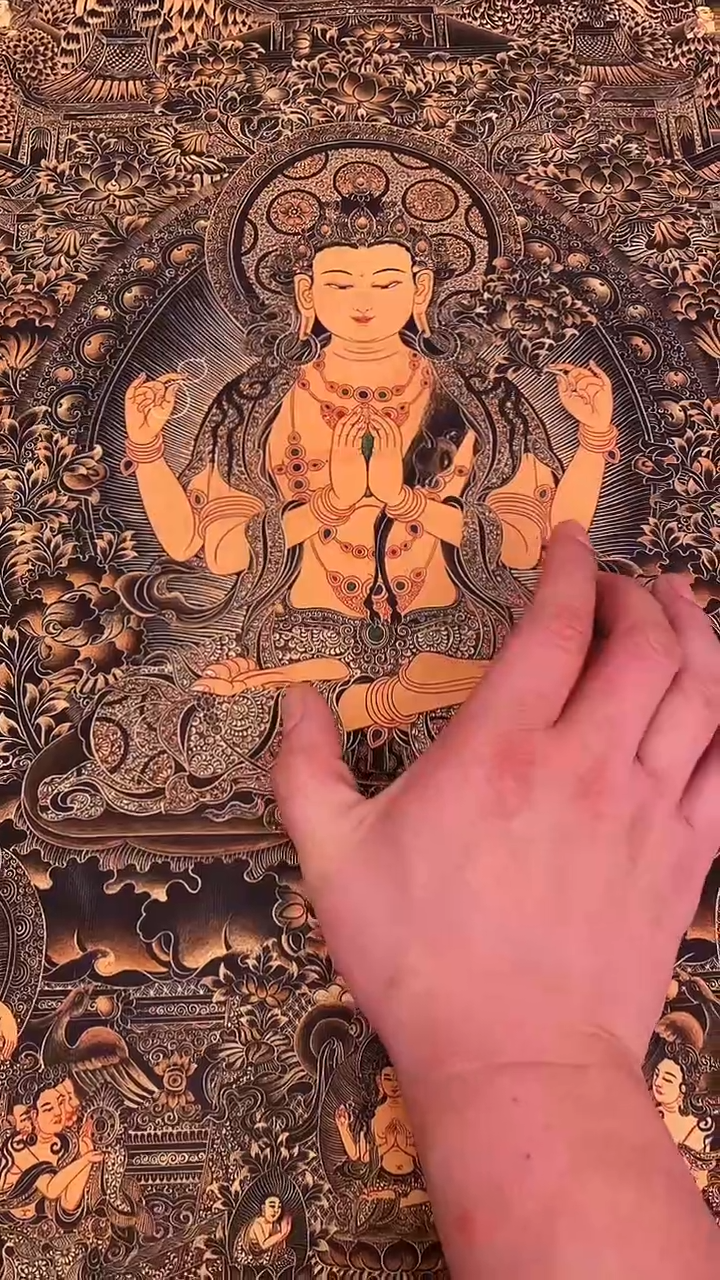 装裱画精美唐卡tk16140