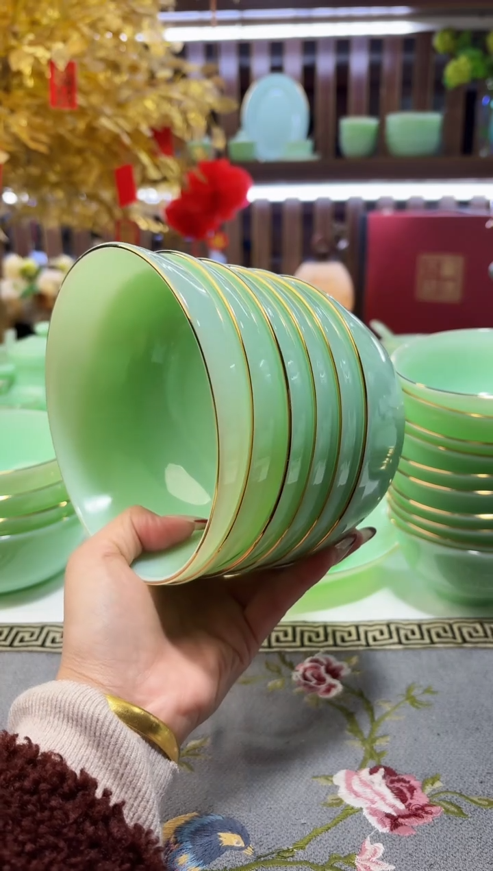 玉瓷5.5英寸饭碗6个