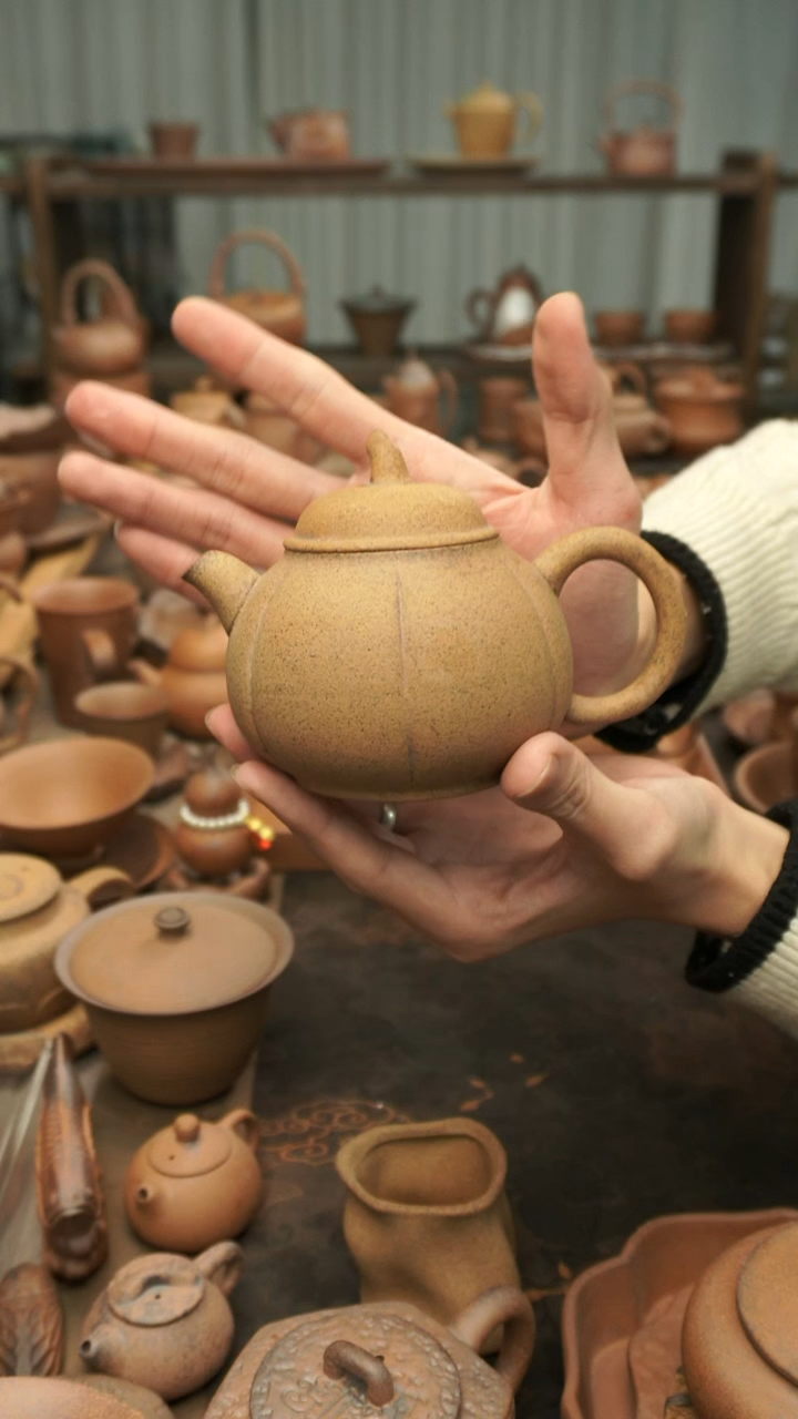 老岩泥原矿老岩泥  硕瓜壶260ml