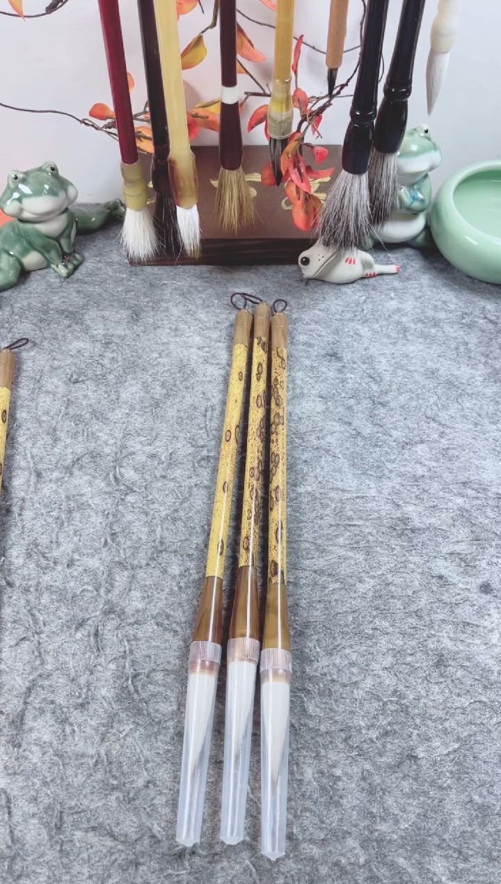 （一叶知秋）中大楷兼毫毛笔3支