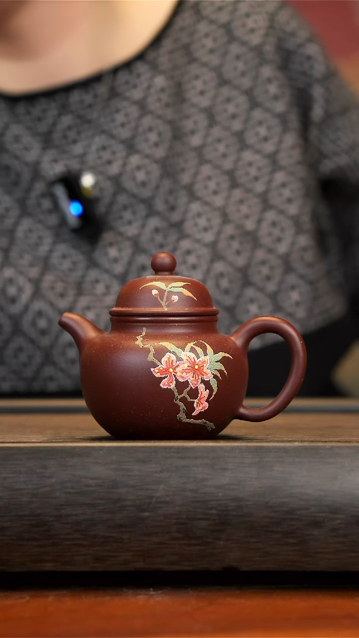 【闪购商品】紫砂茶壶紫朱泥掇球壶