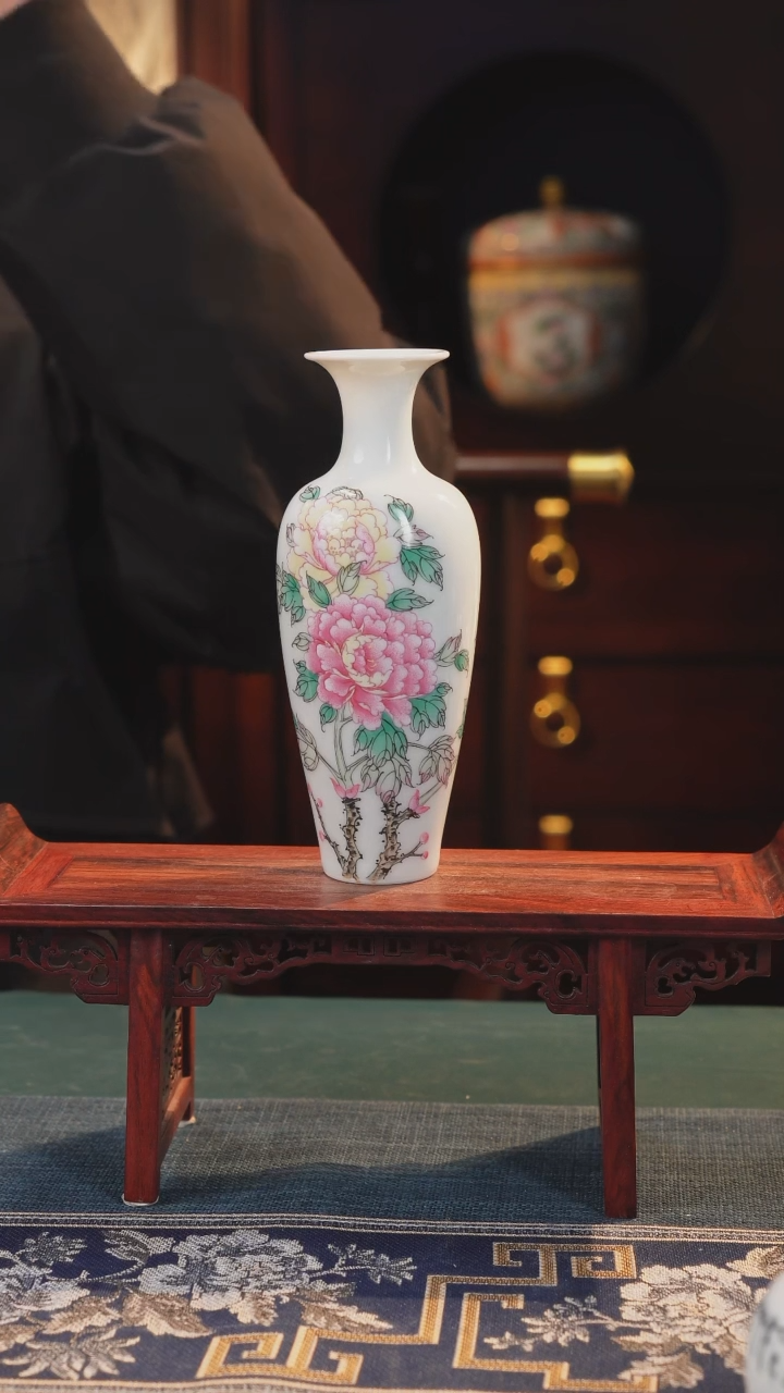 【闪购商品】摆件釉上粉彩纯手绘手工原创瓷器