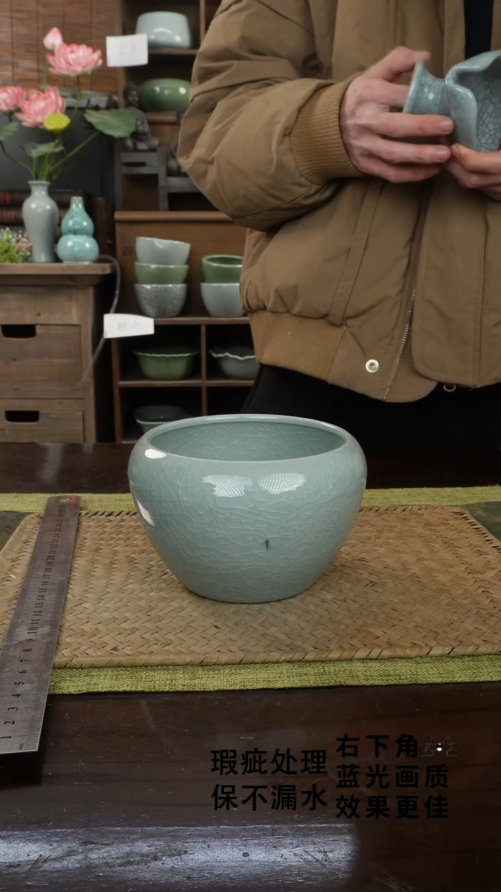 陶瓷苹果茶渣缸B-14（直径）次品保不漏水外观不完美