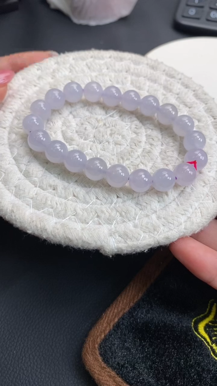 未镶嵌定制翡翠珠珠手串