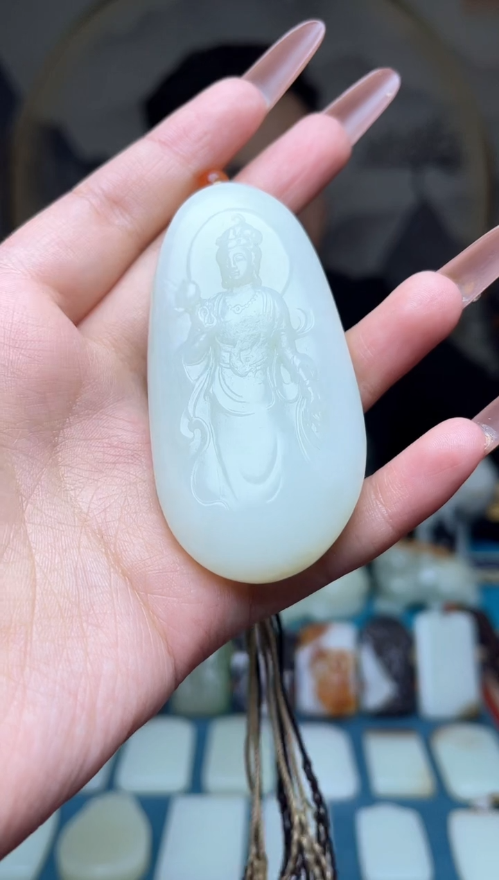 和田玉未镶嵌吊坠89