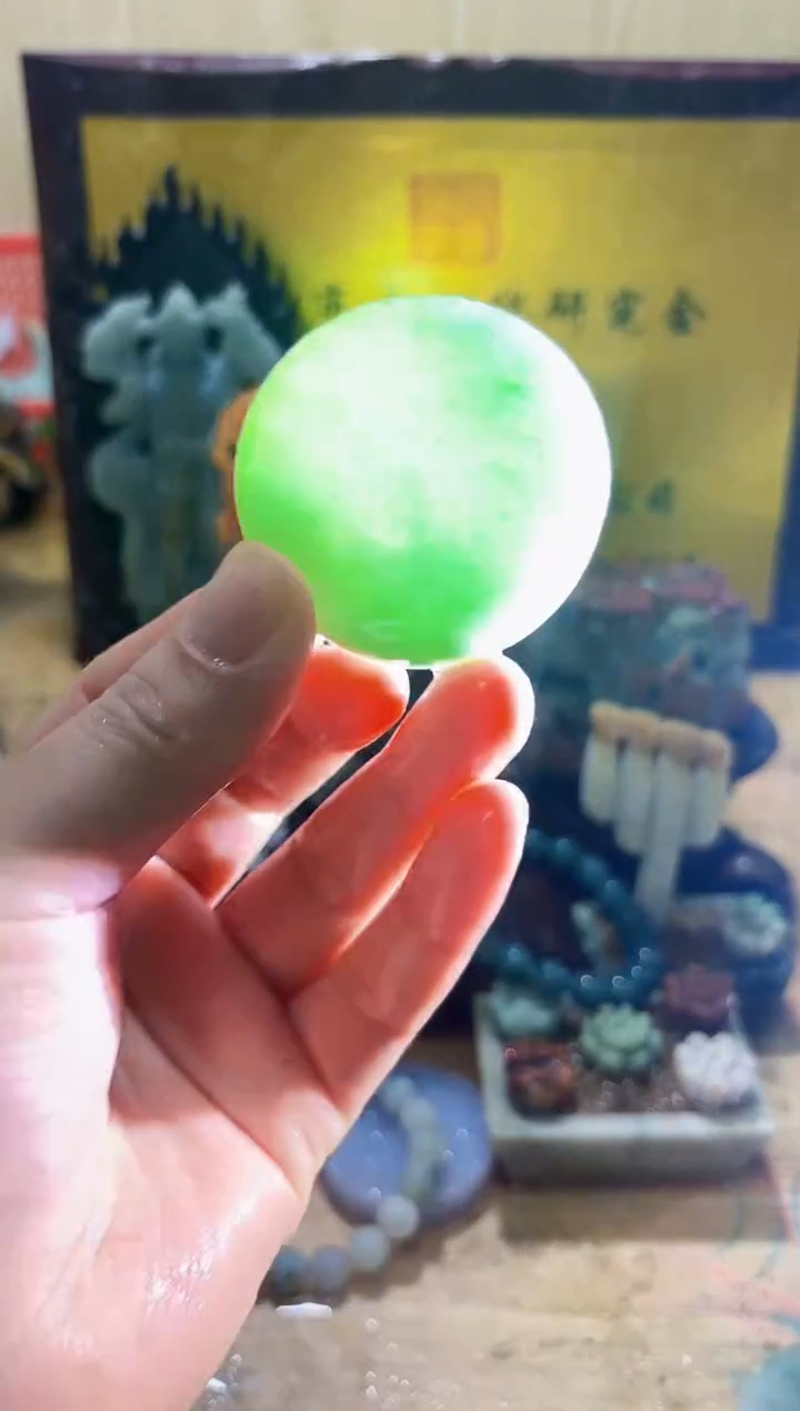 未镶嵌挂件翡翠A货常星8035