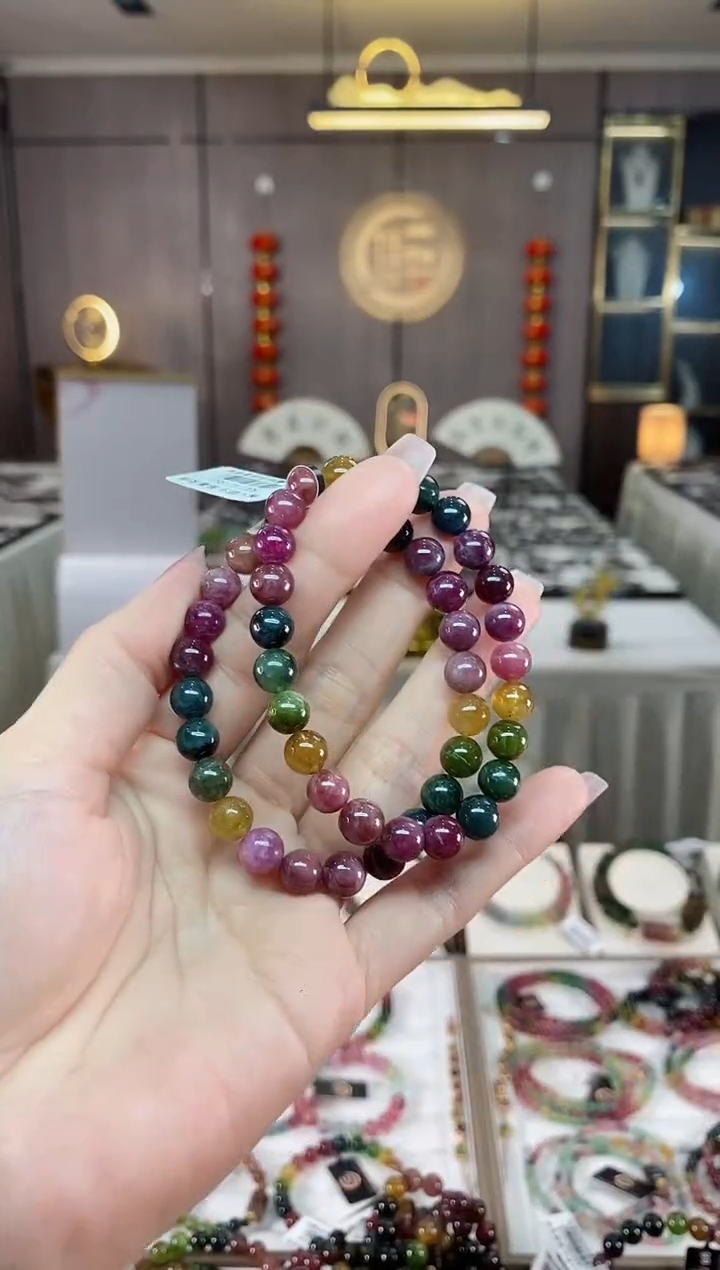 【闪购商品】碧玺单圈手串7mm+未镶嵌（多样性发一条）hon