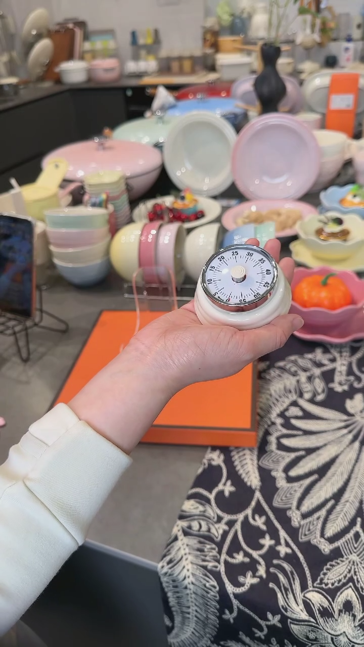 【闪购商品】瓷计时器-奶油白
