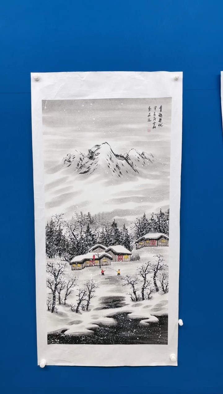 【闪购商品】国画张-四尺雪景/无框/W