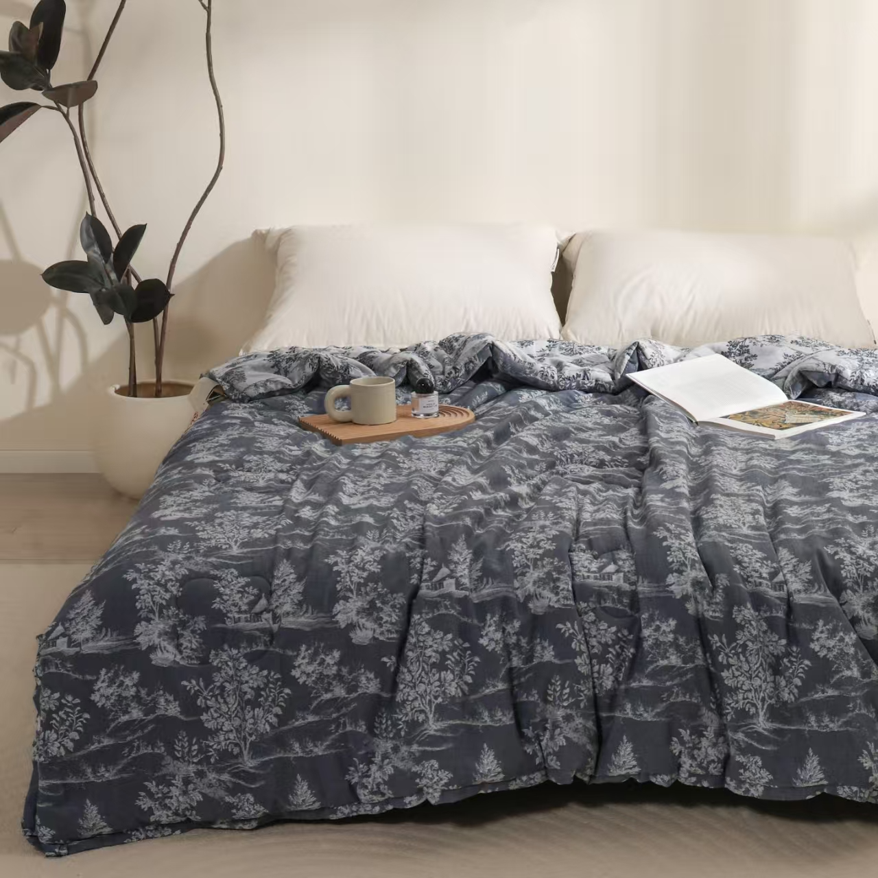 【原装正品 三宅一生】高端有氧抗菌保暖被200*230cm五里雾