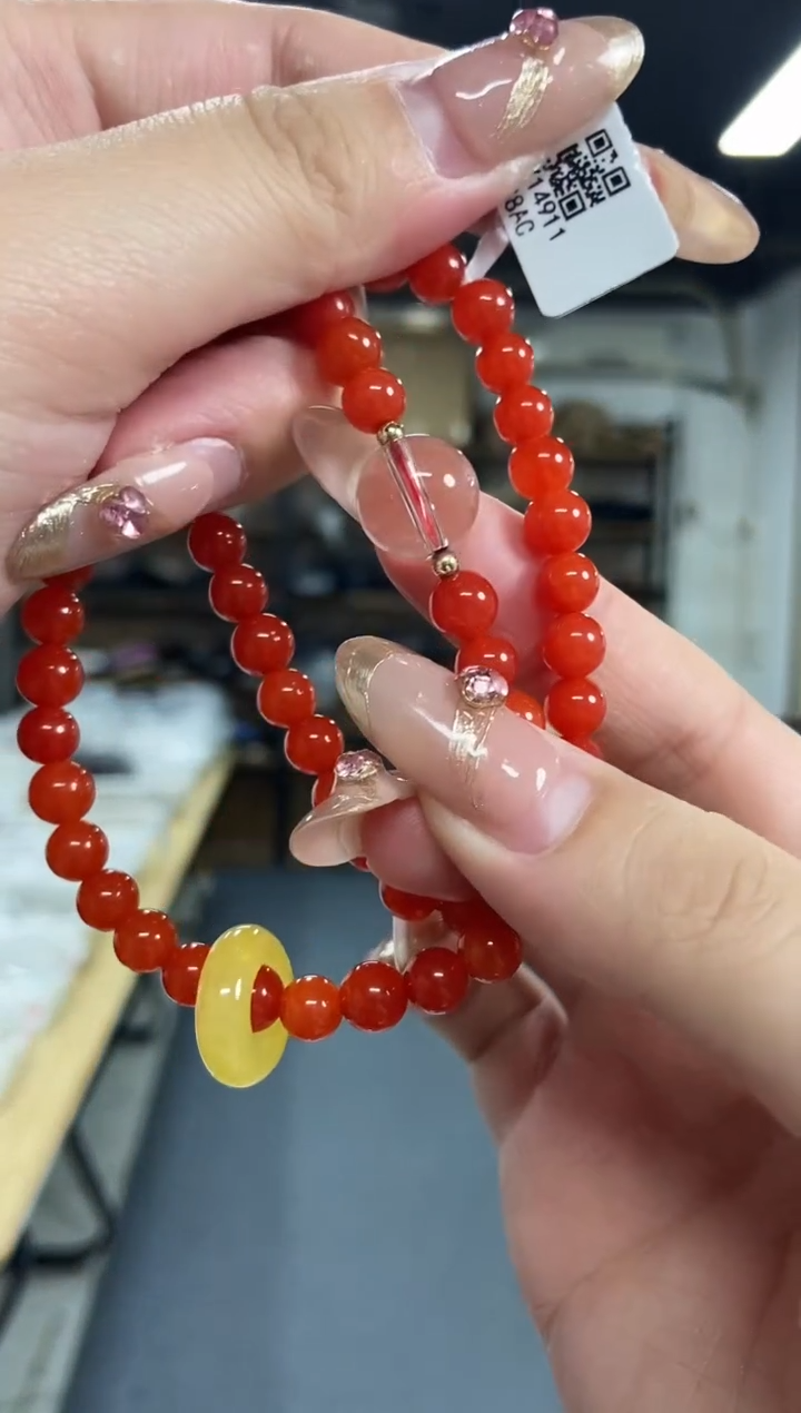 【闪购商品】和田玉手串未镶嵌多样性发其一颜色微差