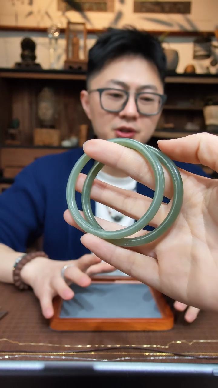 【闪购商品】和田玉手镯未镶嵌03和田玉手镯57#HX多样性发一