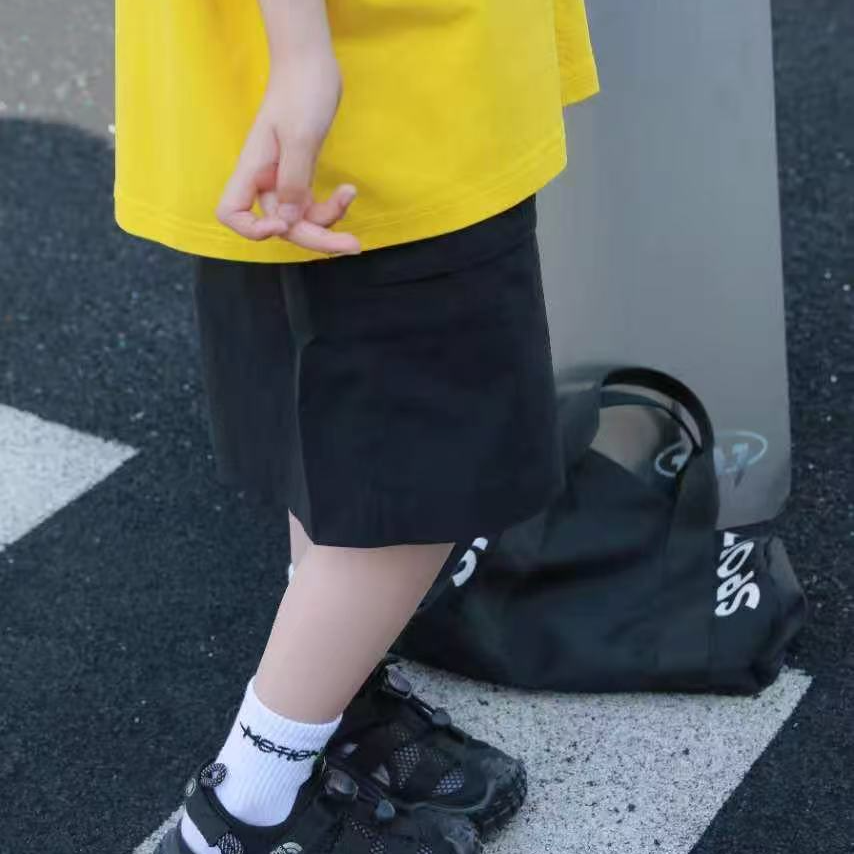 实体品牌断码童鞋-儿童休闲运动中大童黑色小童洋气中童百搭夏季