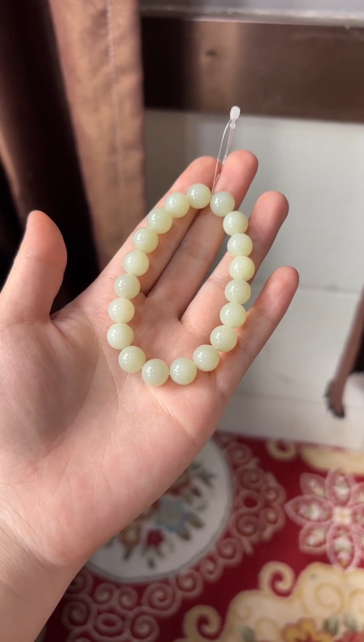 【闪购商品】和田玉手串未镶嵌且末微色差迪克兰卡10