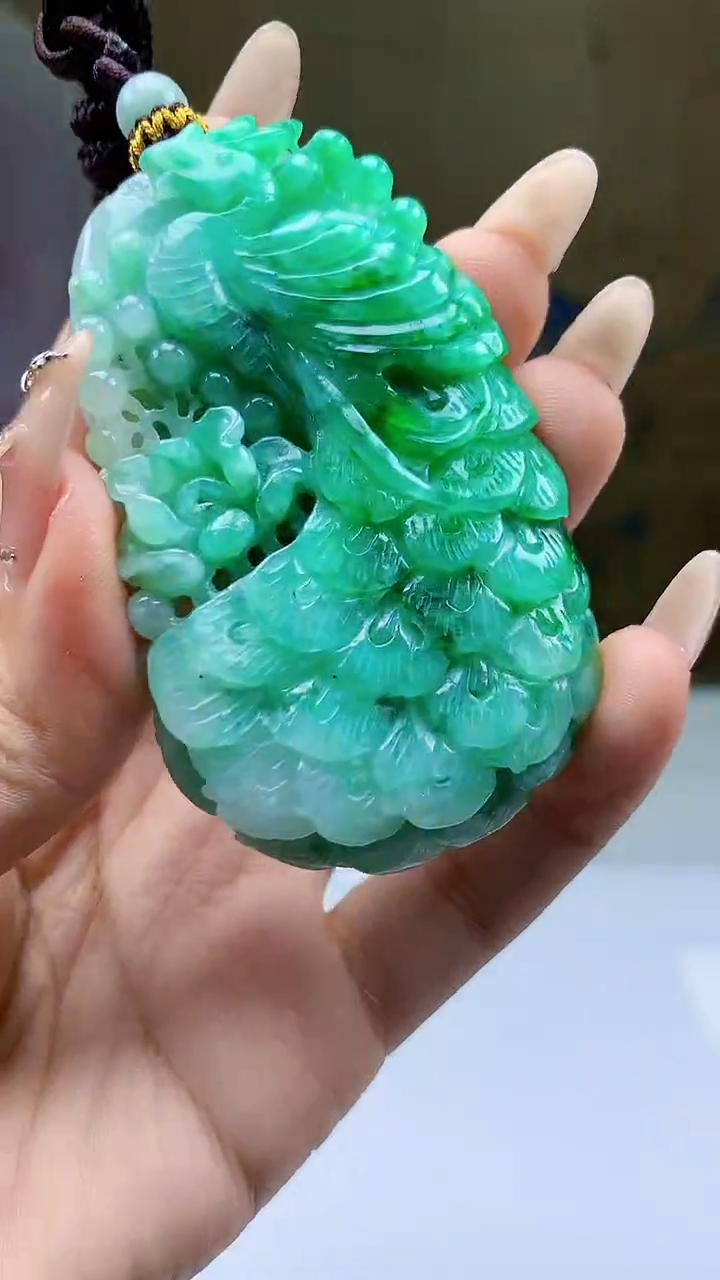 【闪购商品】定制翡翠未镶嵌4902ty-毛货挂件220