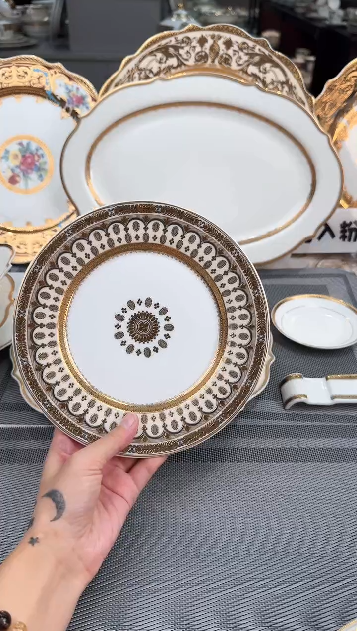 【闪购商品】瓷片7.5寸平盘2个  春节活动福利价