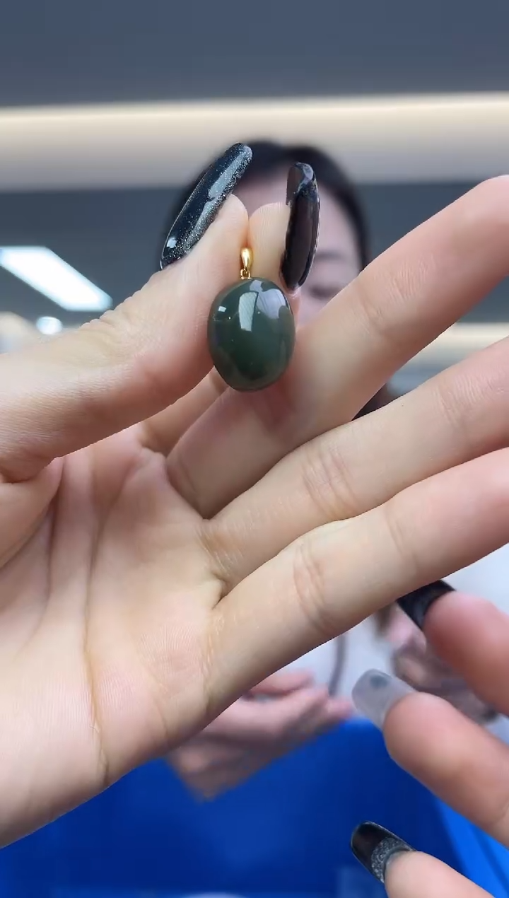 【闪购商品】和田玉`18K金镶嵌（多样性发一件）