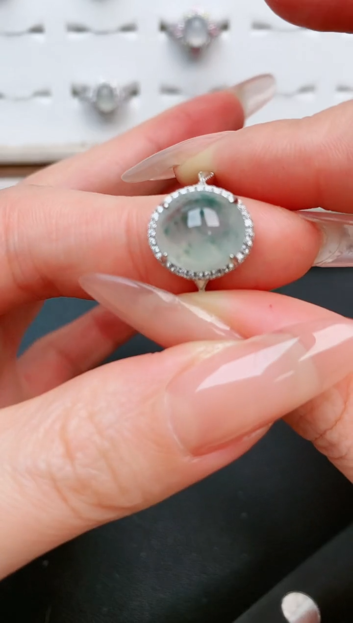 【闪购商品】翡翠戒指银S925镶嵌.....