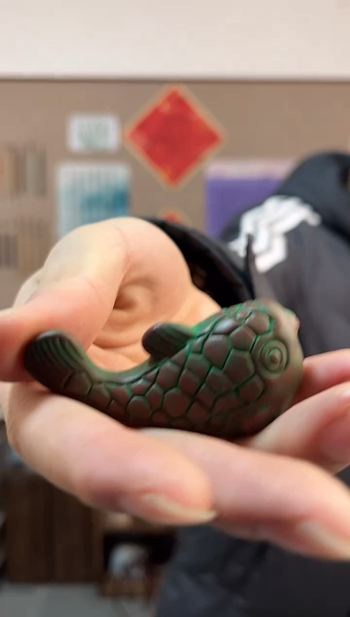 闲鹤斋 小胖鱼 镇纸