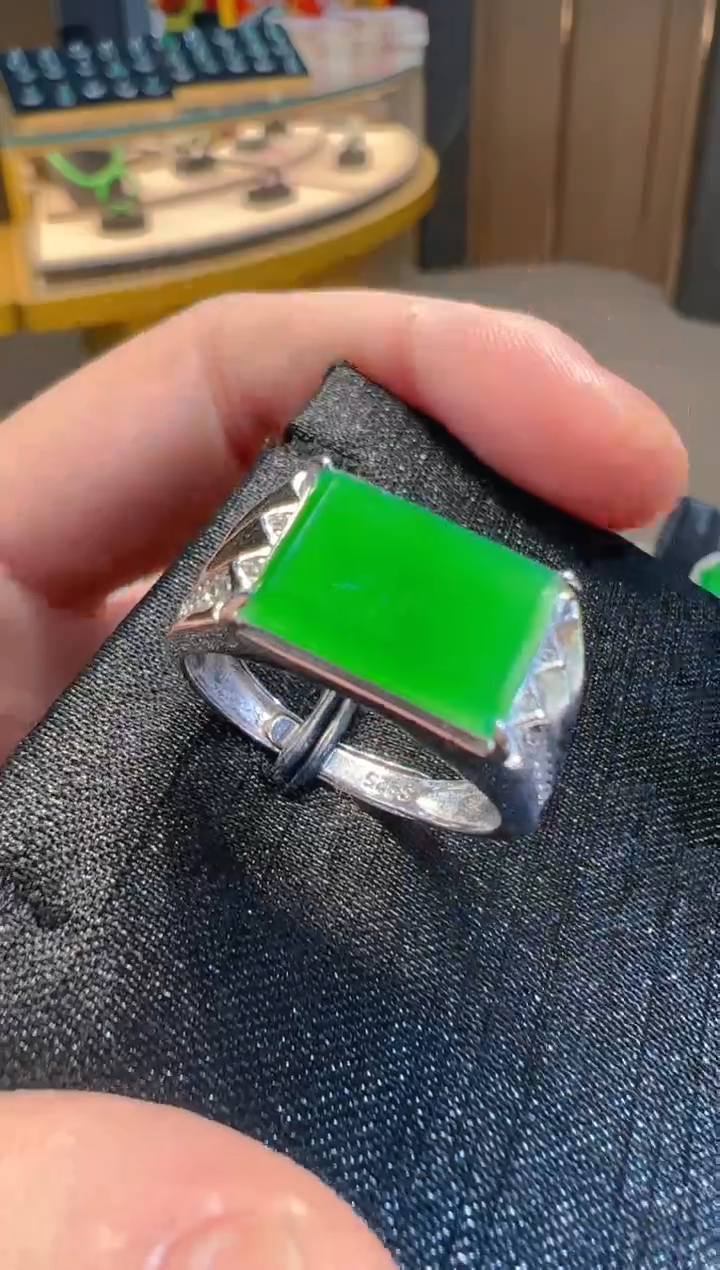 【闪购商品】翡翠戒指银S925镶嵌多样性发货一件