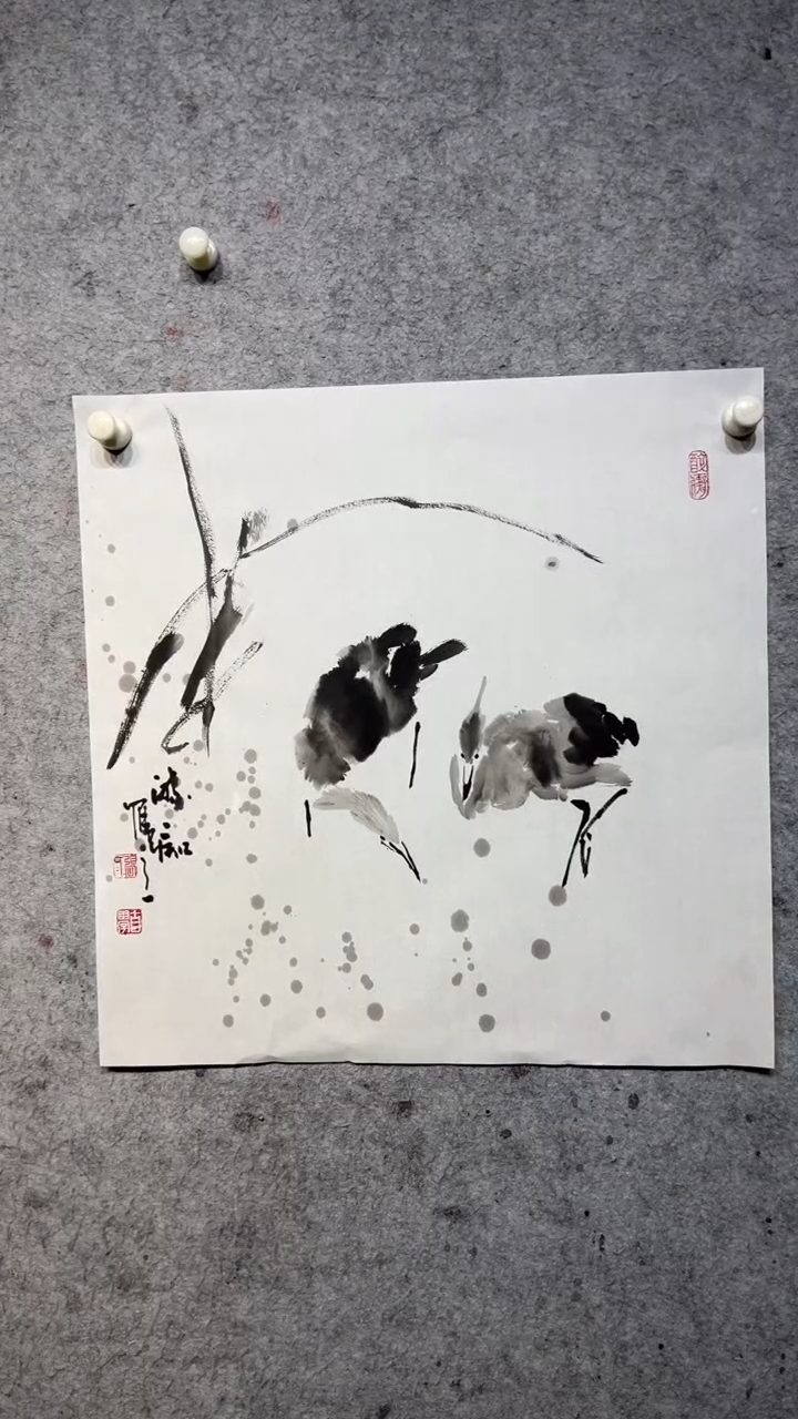 国画澹*张自学水墨国画52