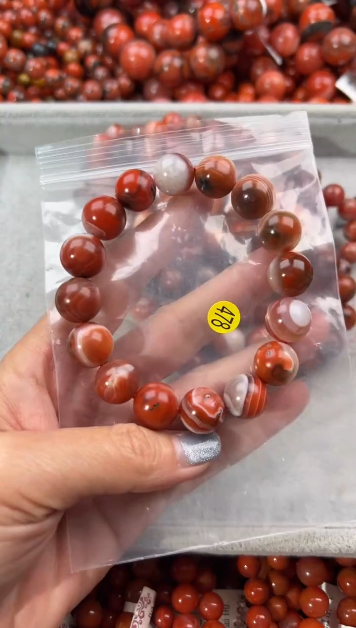 未镶嵌手串南红玛瑙13+