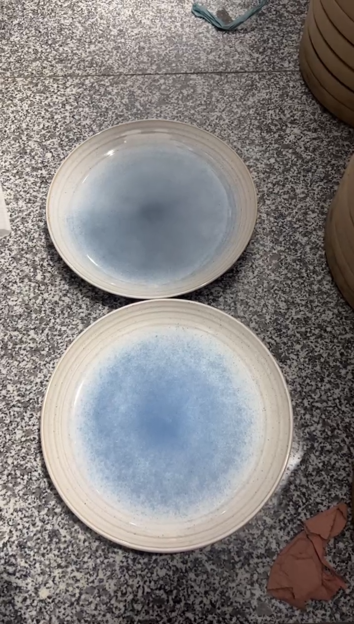 【闪购商品】瓷宜家窑变渐变9寸浅盘2个装