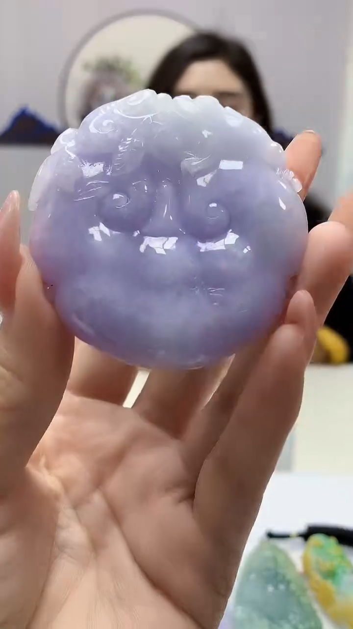 【闪购商品】定制翡翠未镶嵌4829DD-毛货挂件499