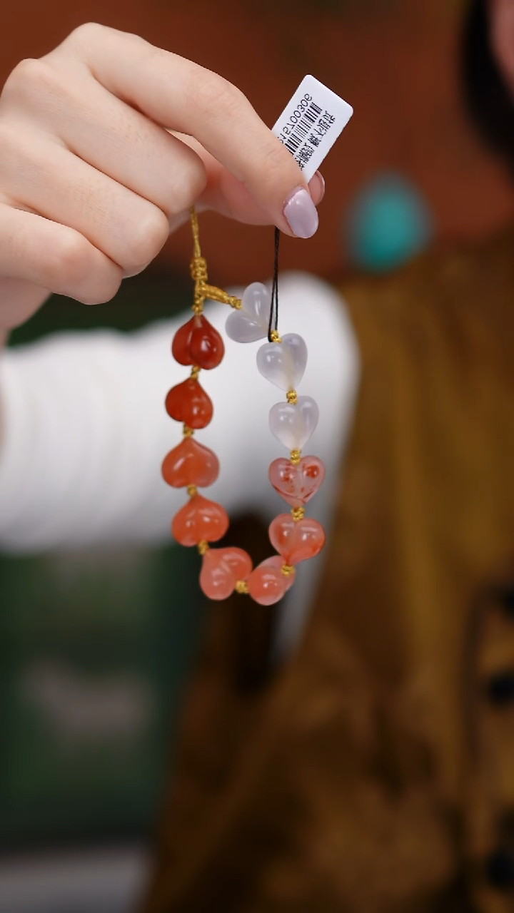 未镶嵌手串南红玛瑙MZYJ176川料樱桃红屁桃手串