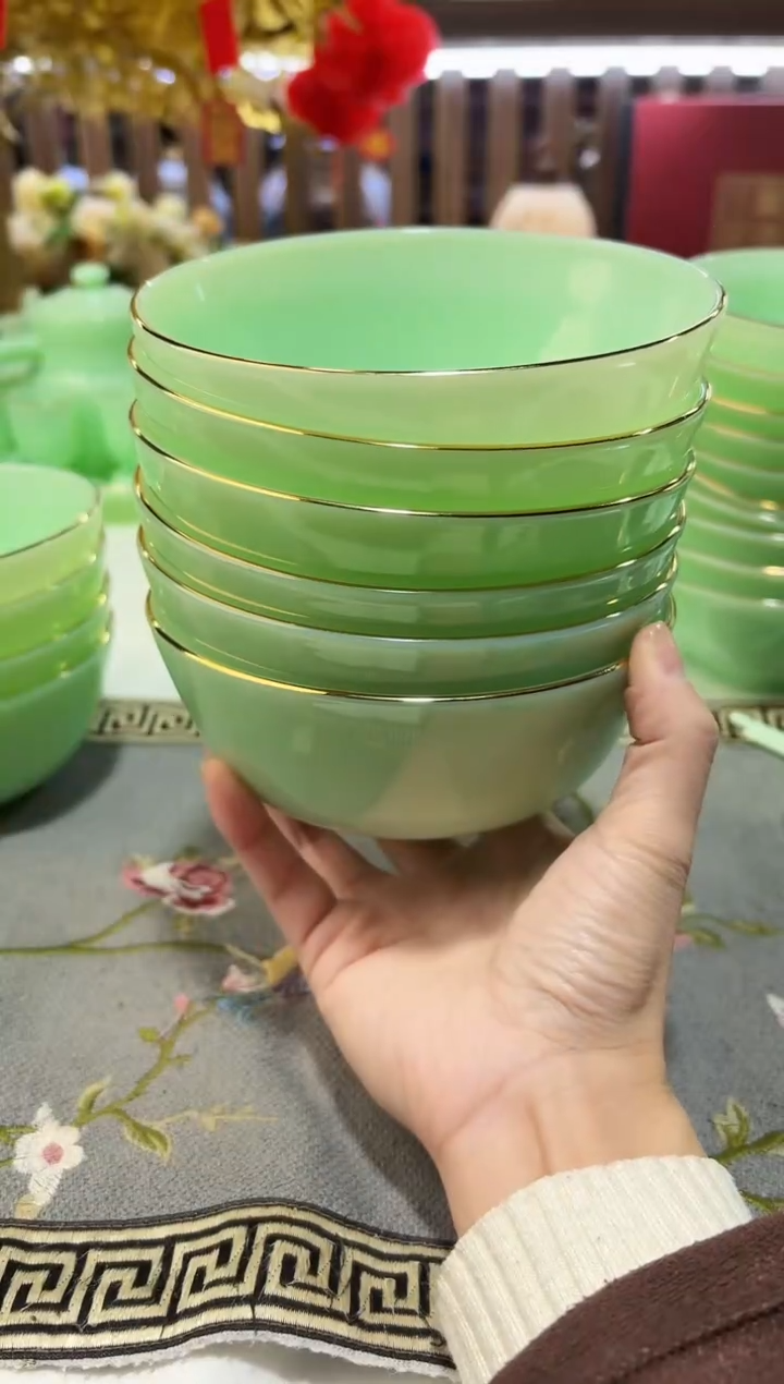 玉瓷5.5英寸饭碗6个景德镇陶瓷