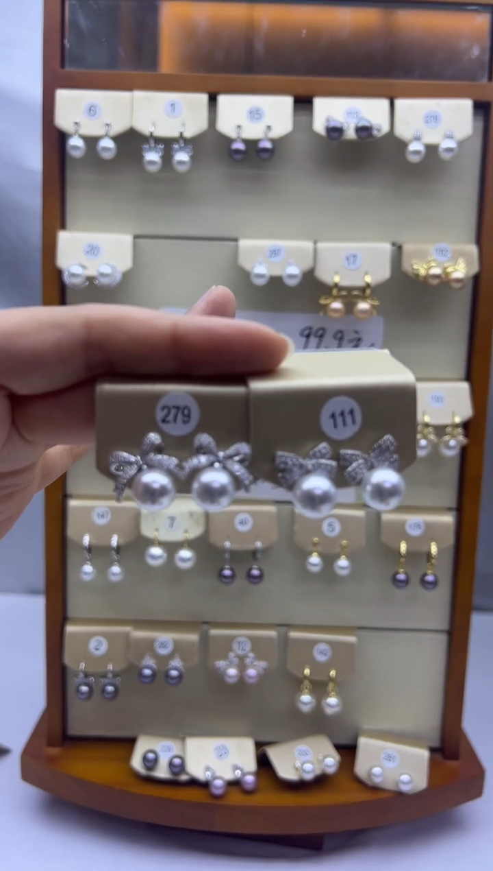 未镶嵌耳饰淡水珍珠279+111