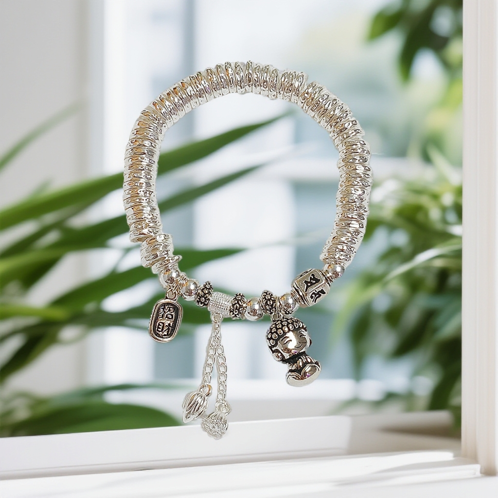 999.9宝宝佛六字真言吉言牌多宝盘缠手串