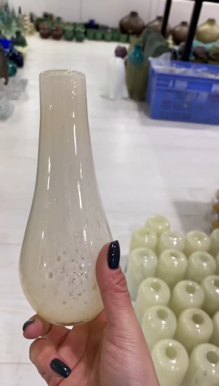 慕忆家手作琉璃花瓶大