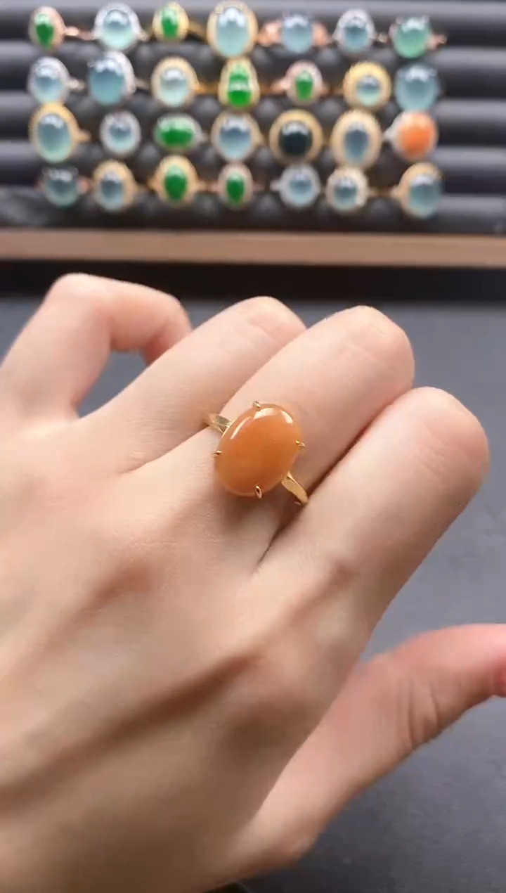 银S925镶嵌戒指翡翠51151