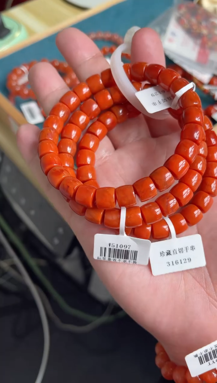 【闪购商品】南红玛瑙A22未镶嵌9mm瓦西直切单圈-多样性发一件