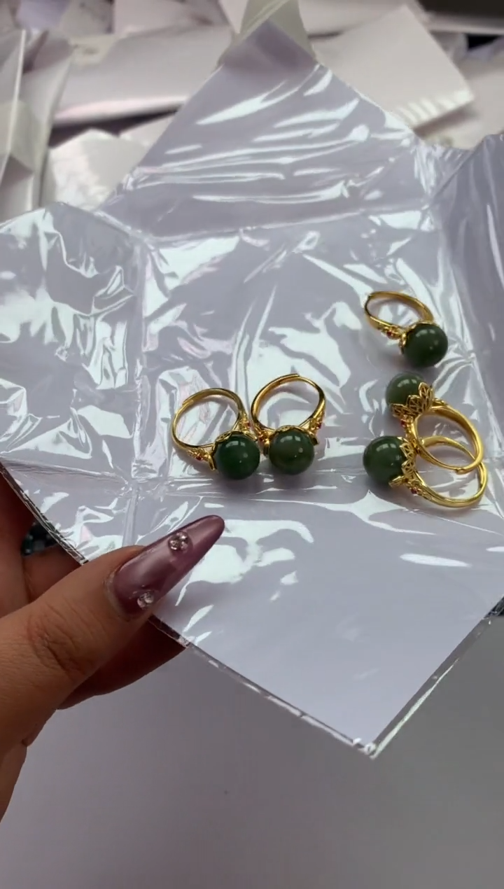 【闪购商品】和田玉戒指银S925镶嵌0215 多样性发一