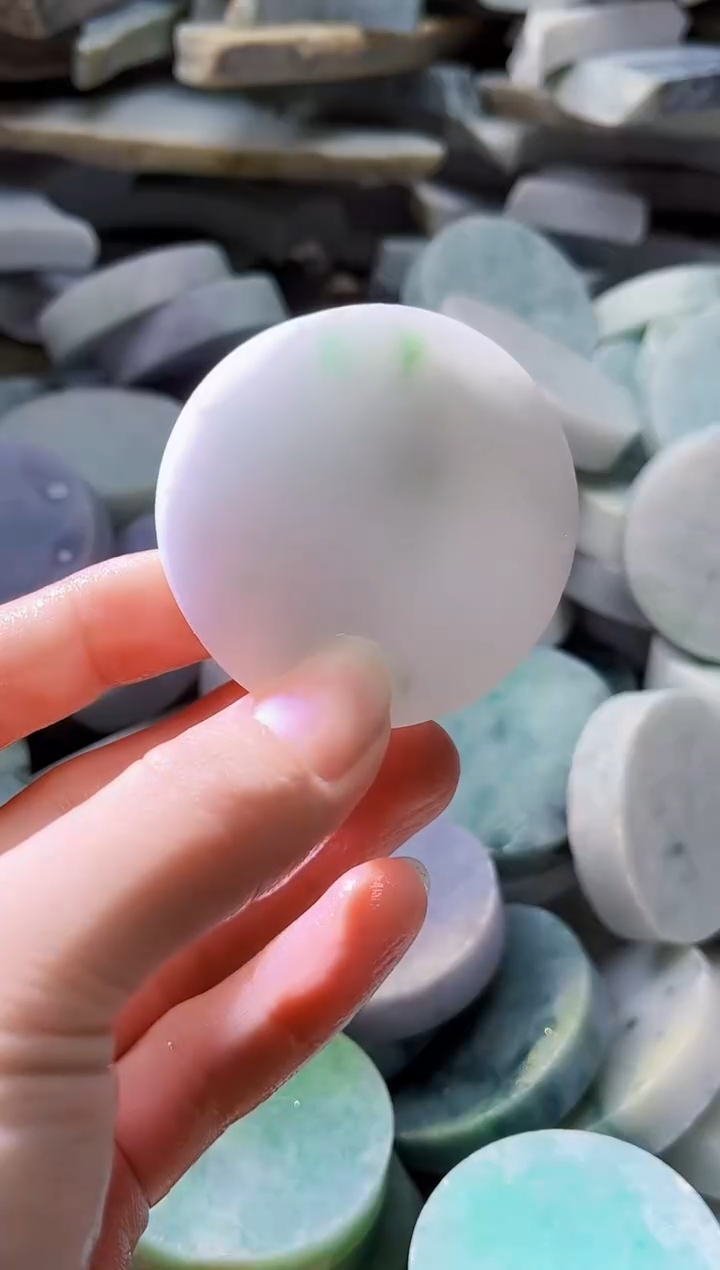 裸石翡翠天然翡翠A货古 南 062