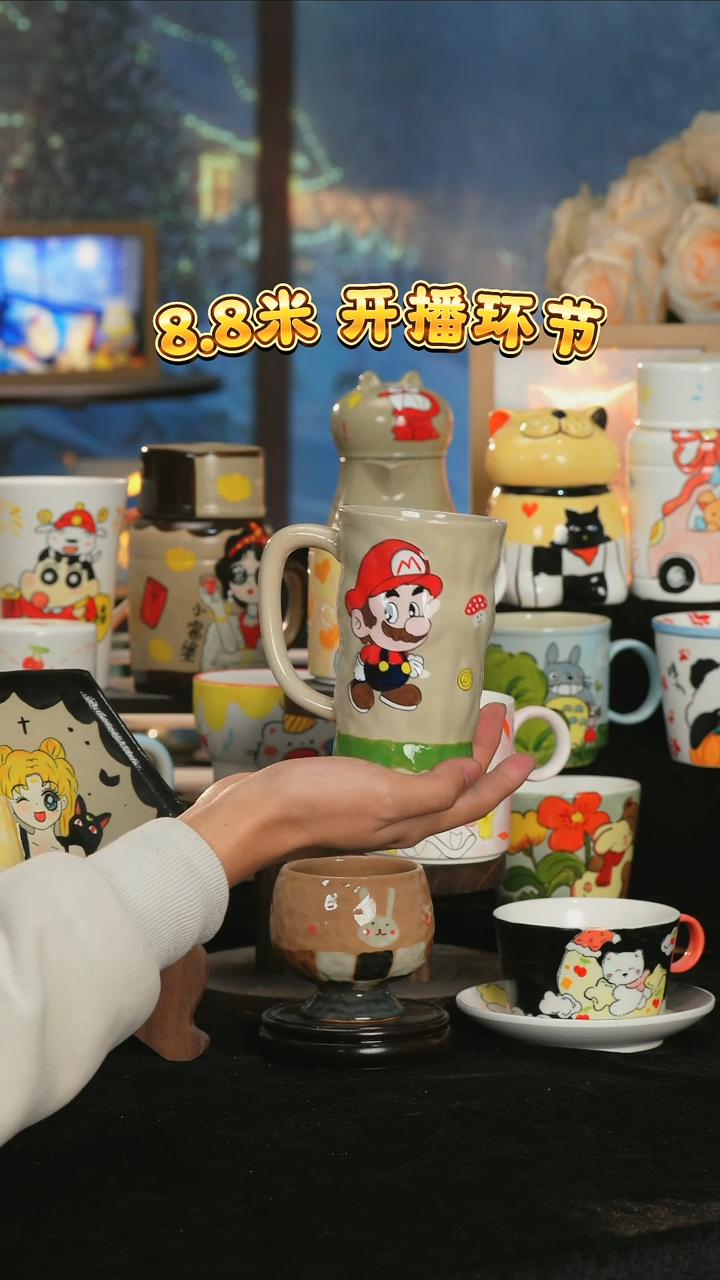 【闪购商品】小幸运纯手工手绘陶瓷