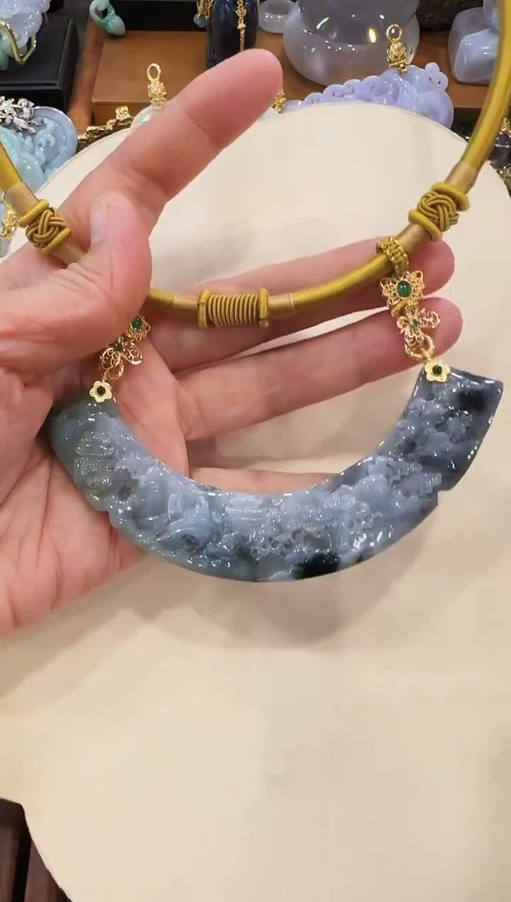 【闪购商品】翡翠颈饰未镶嵌国风