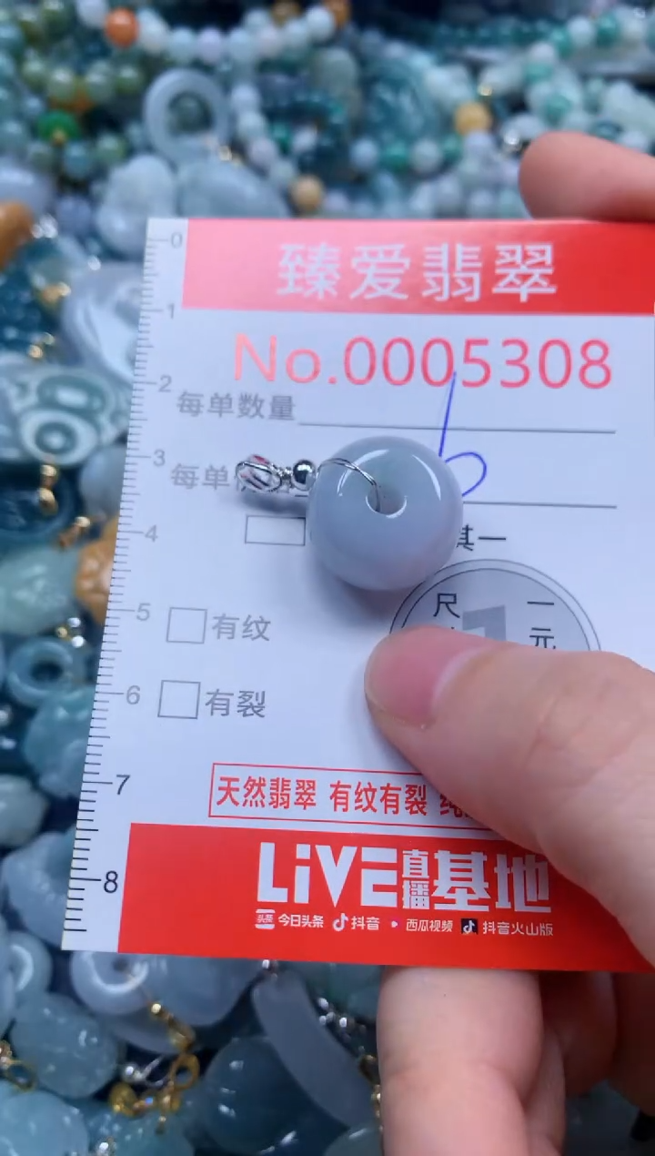 翡翠未镶嵌吊坠(不含链)5308