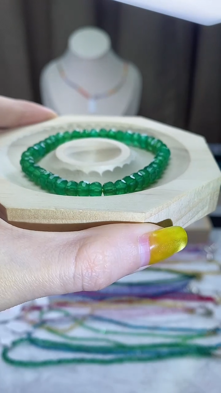 【闪购商品】祖母绿手链银S925镶嵌诗宁甄选珠宝SYZB40