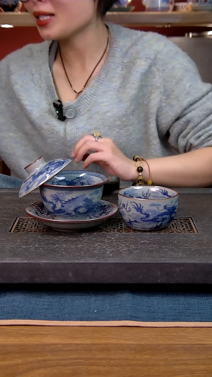 简装家用款2件套 老陶泥开片纹陶瓷茶具