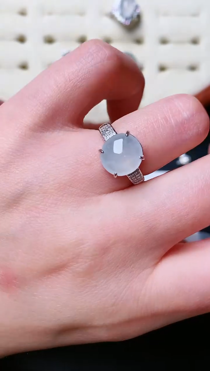 【闪购商品】翡翠戒指银S925镶嵌......